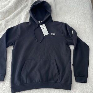 Hill City Heavy Weight Street Fleece Hoodie in Black, size Medium